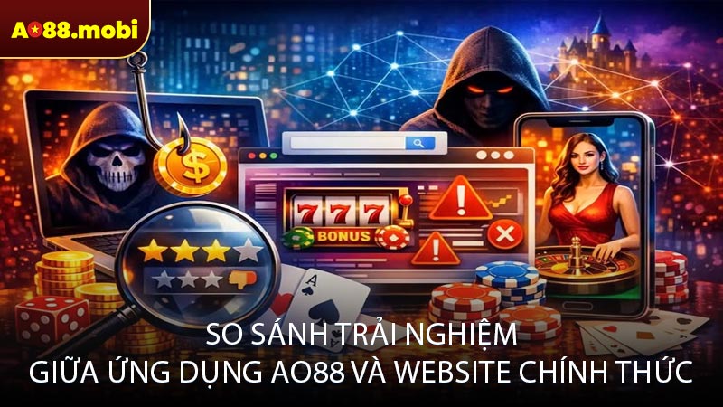 So sánh trải nghiệm giữa ứng dụng ao88 và website chính thức
